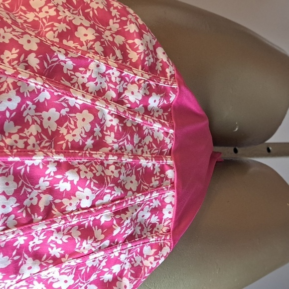 Pink Zara Flowered Print Corset Style Bodysuit - Picture 5 of 7
